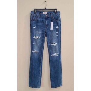 NWT BCBGeneration Dark Destructed Jeans Size 25